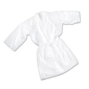 Kimono Monouso In TNT Bianco Confezione Da 10 pz