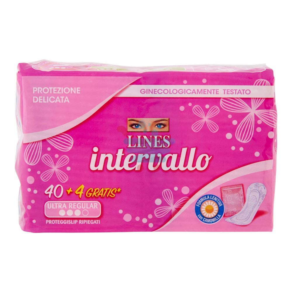 Lines Intervallo Ripiegato Protezione Ultra 44 pz