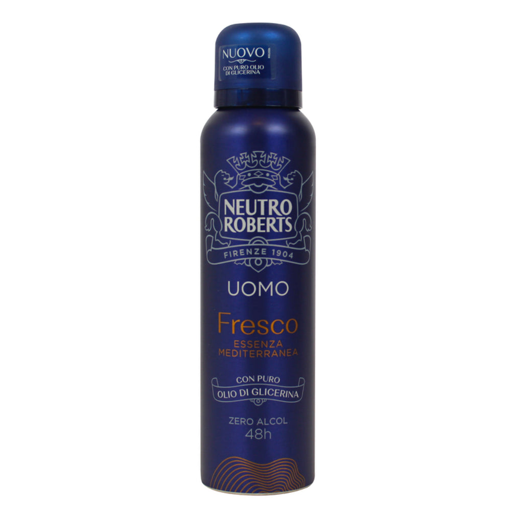 Neutro Roberts Homme Fraîcheur Essence Méditerranéenne Déodorant Spray 150 ml