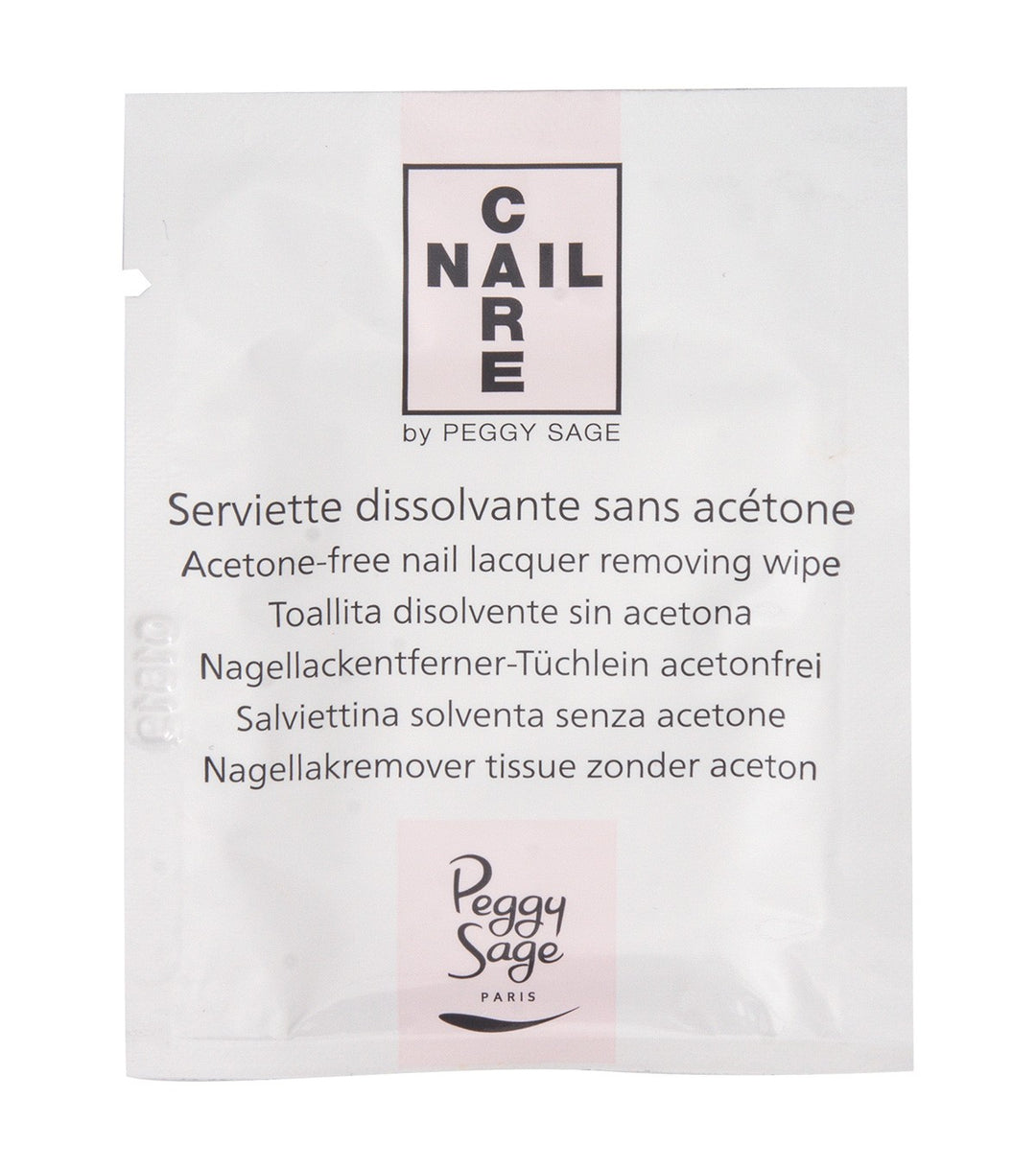 

Peggy Sage Non-Acetone Solvent Wipes 10 Pc