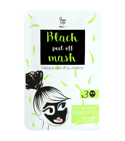 
Peggy Sage Black Mask Peel Off Charcoal Mask 3 Pieces 7g Each