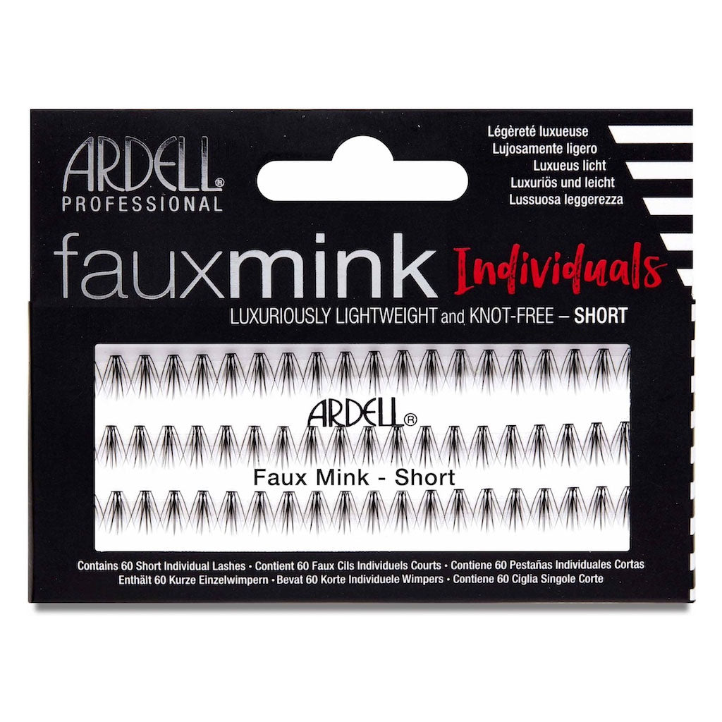 Ardell Ciglia Faux Mink Individuals Short Black Senza Nodo