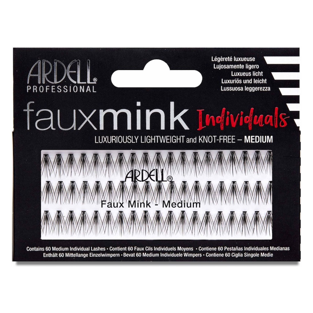 Ardell Ciglia Faux Mink Individuals Medium Black Senza Nodo