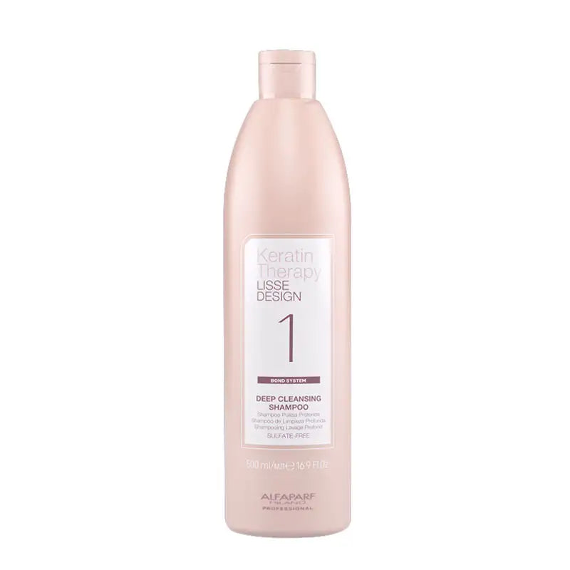 

Alfaparf Milano Keratin Therapy Lisse Design 1 Deep Cleansing Shampoo for Deep Cleansing Hair 500 ml.