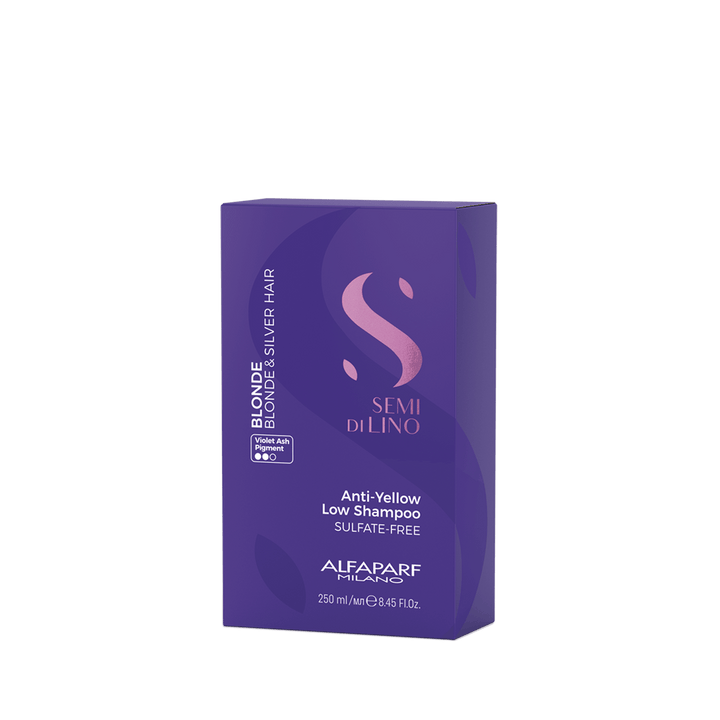 Alfaparf Milano Semi Di Lino Blonde Shampoo Anti Giallo Per Capelli Biondi E Silver 250 ml