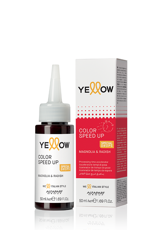 

Alfaparf Yellow Color Speed Up is a hair coloring accelerator for reducing processing time. 50 ml.