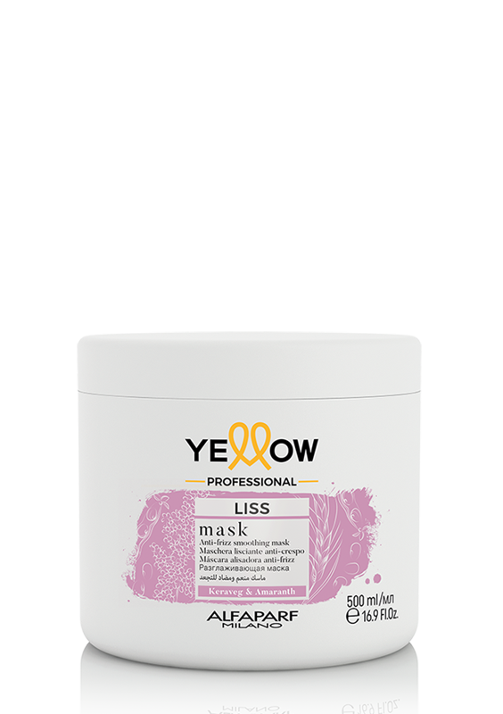 

Alfaparf Yellow Liss Smoothing Anti Frizz Mask for Hair 500 ml