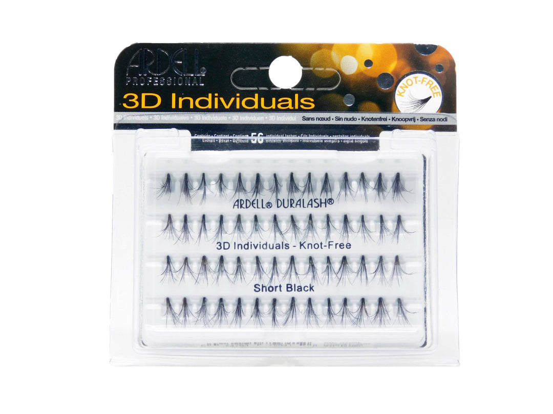 

Ardell 3D Individual Short Black Lashes 

