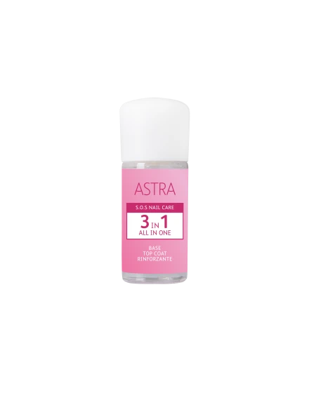 Astra Make-Up 3 In 1 All In One Base Top Coat Rinforzante 12 ml