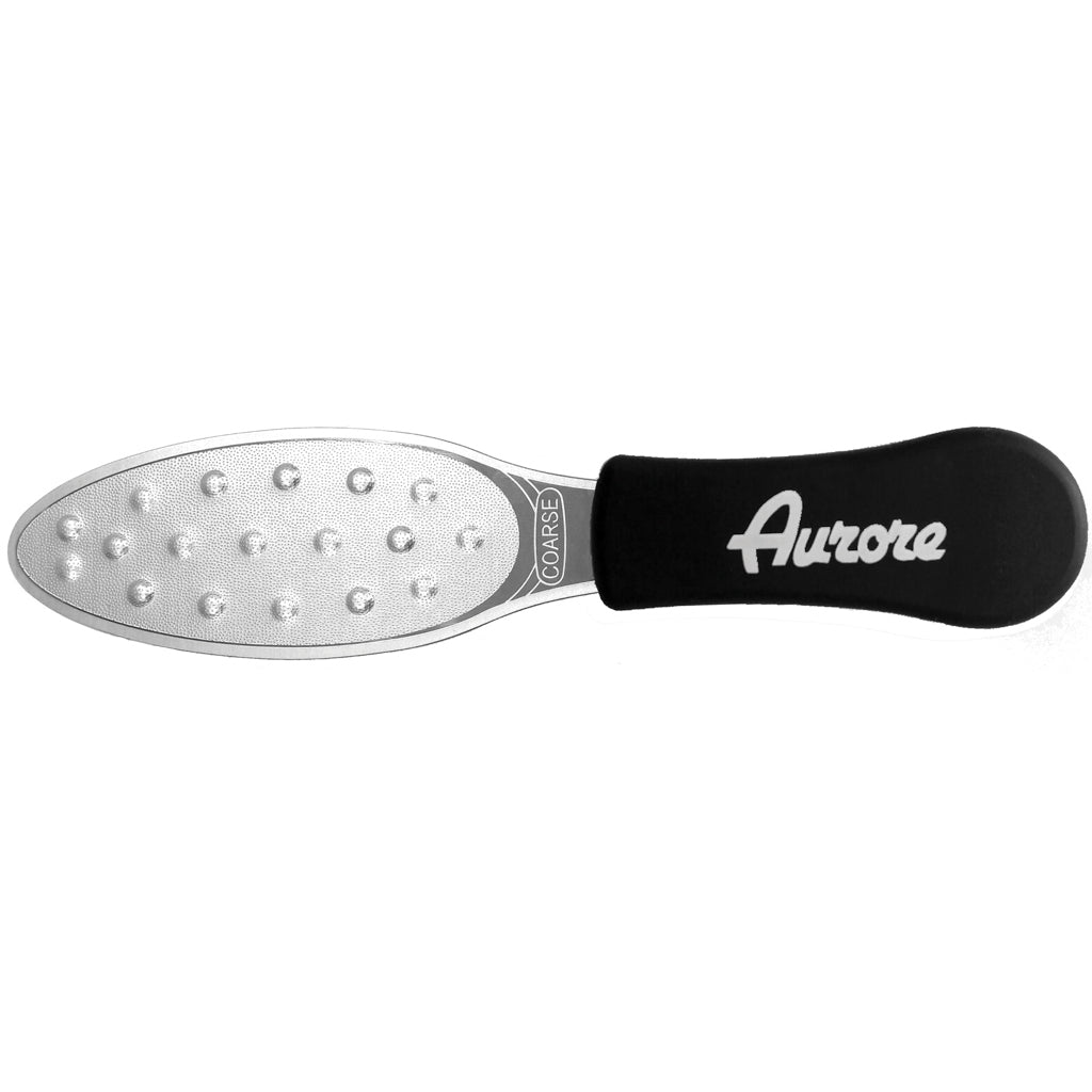 

Aurore Raspa Pedicure Laser Stainless Steel Sterilizable With Black Silicone Handle