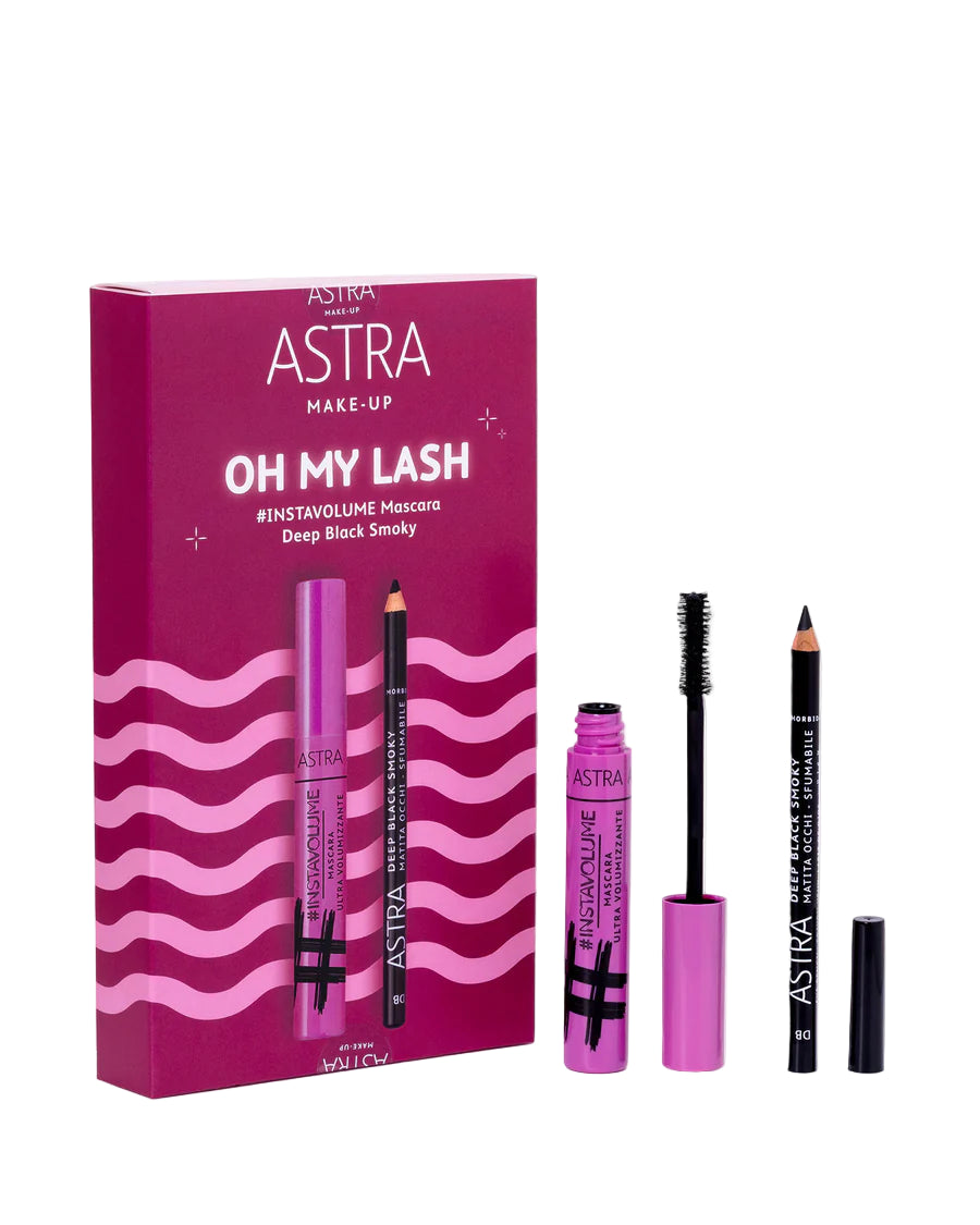Astra Make-Up Oh My Lash Kit Mascara Instavolume + Deep Black Smoky Pencil