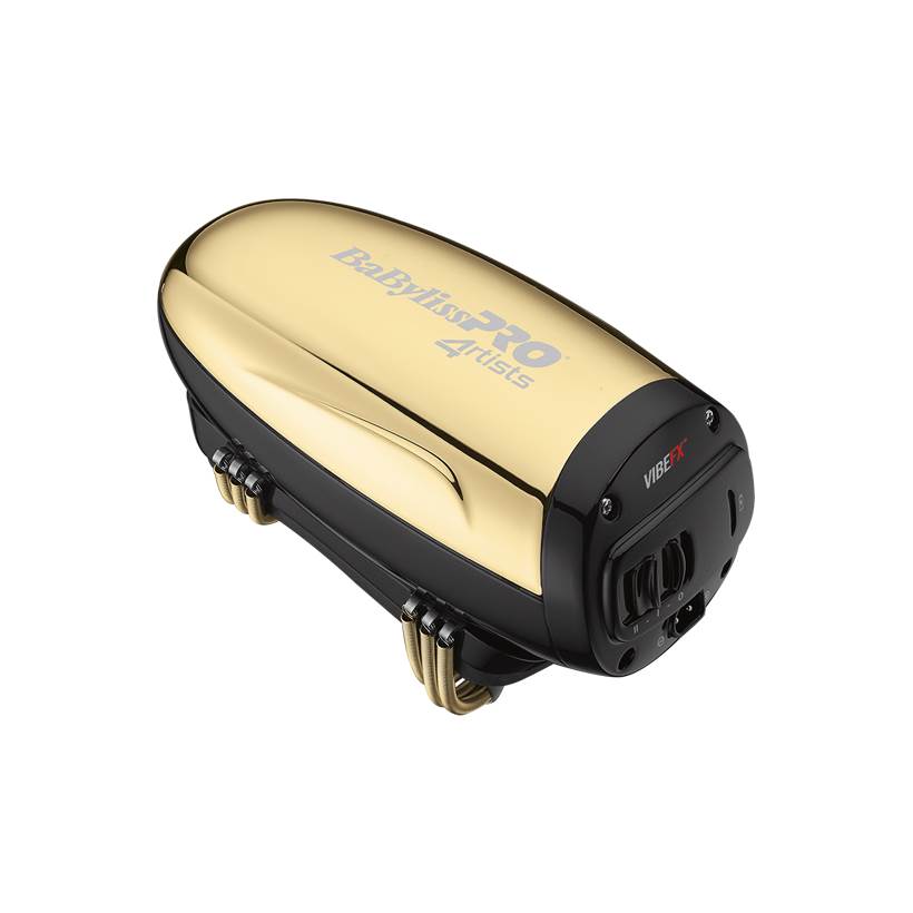 

The Babyliss Pro Gold Artists VibeFX Gold is a professional hair styling tool.
