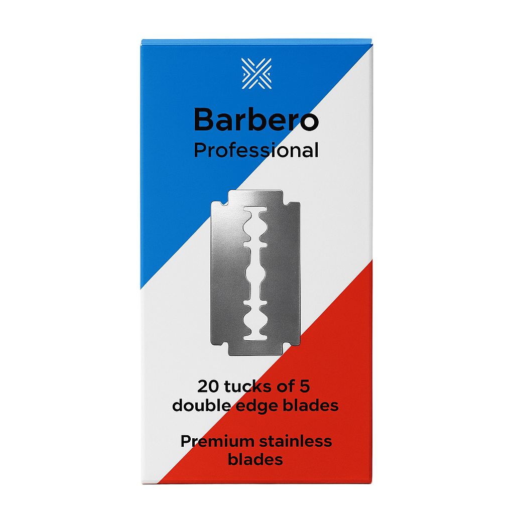 Barbero Professional Premium Stainless Blades Lamette Da Barba Box Da 100 pz