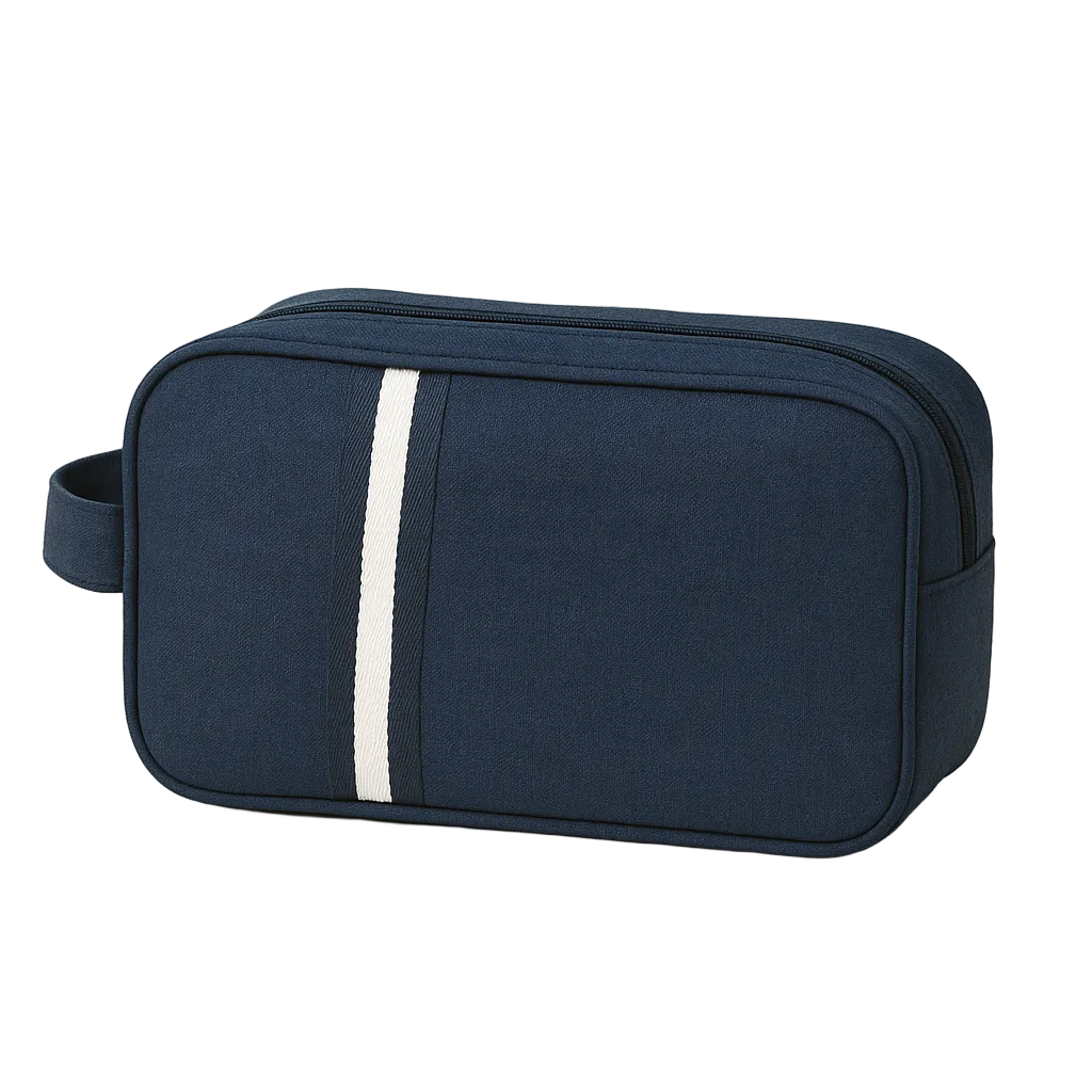 Beauty Case Blu Compatto Da Viaggio