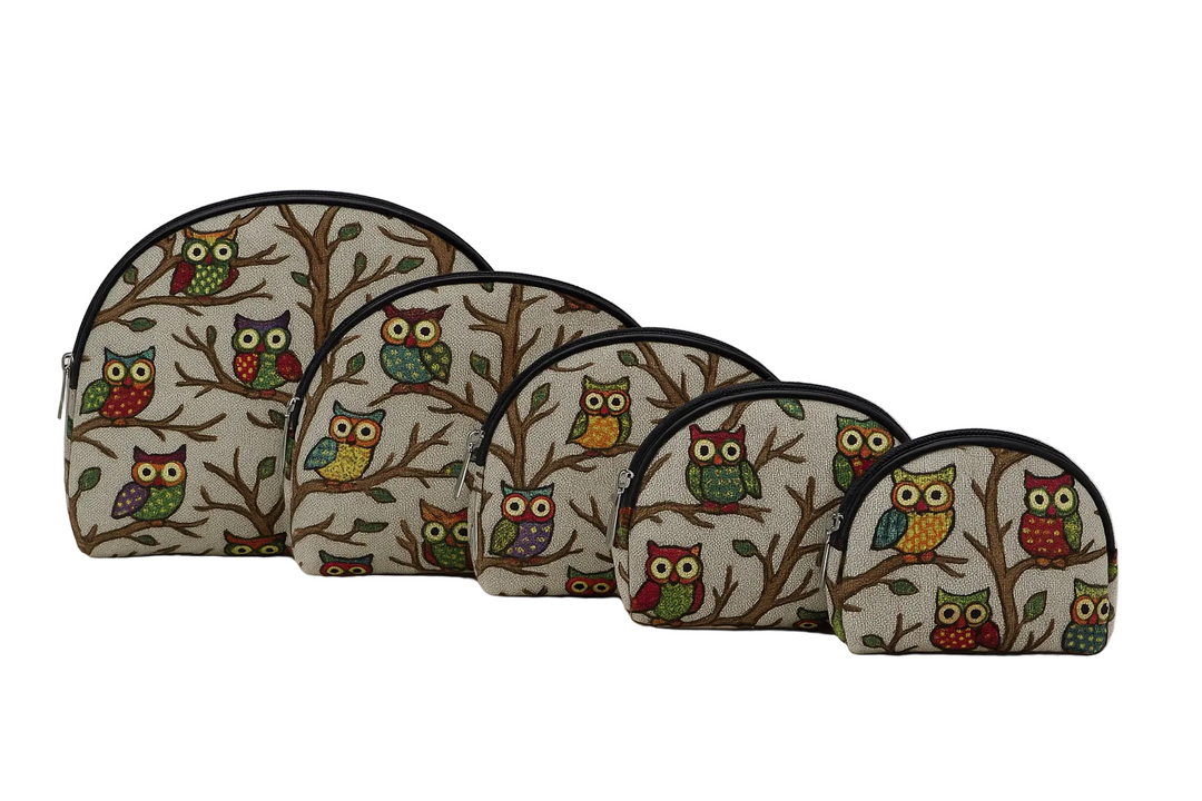 Set Beauty Case Fantasia Gufetti 5 pz Grigio