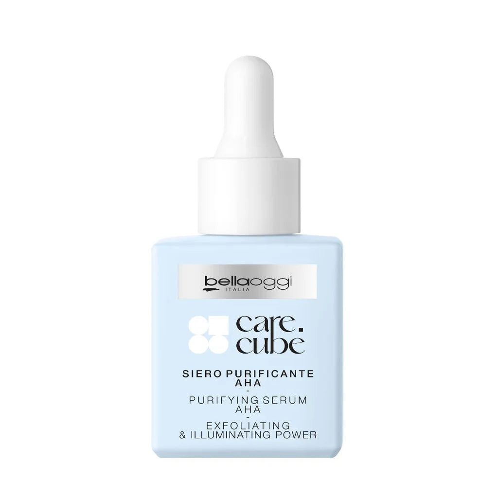 BellaOggi Care Cube Siero Purificante AHA Viso Collo E Décolleté 30 ml