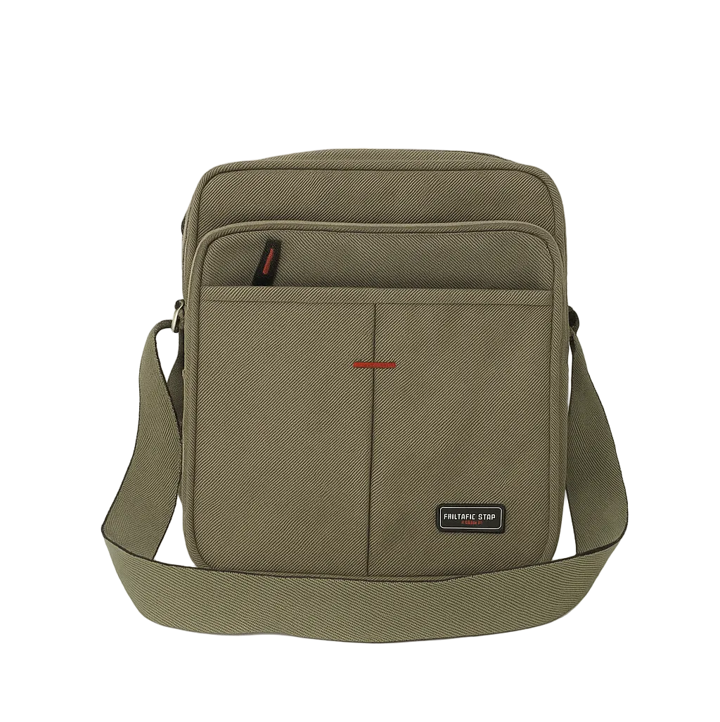 Beautiful Sport Shoulder Bag Gray Dove With Front Pockets