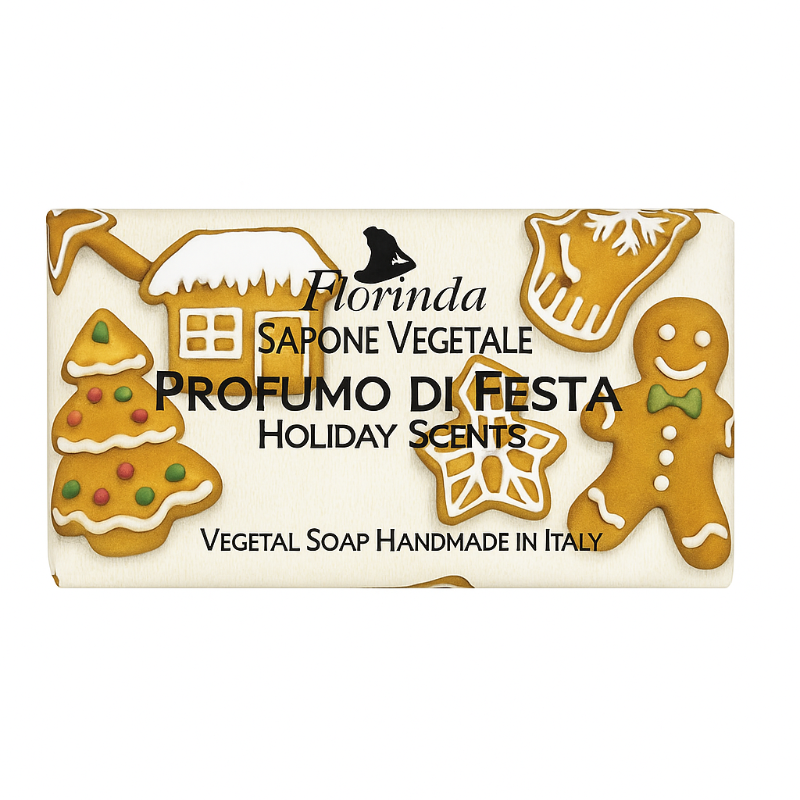 Florinda Vegetale Saponetta Profumo Di Festa Vegetale Mani E Corpo 100 gr