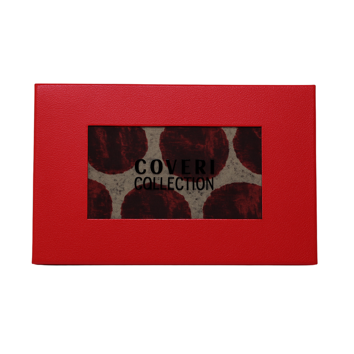 Enrico Coveri Foulard Pois Bordeaux Con Confezione Regalo