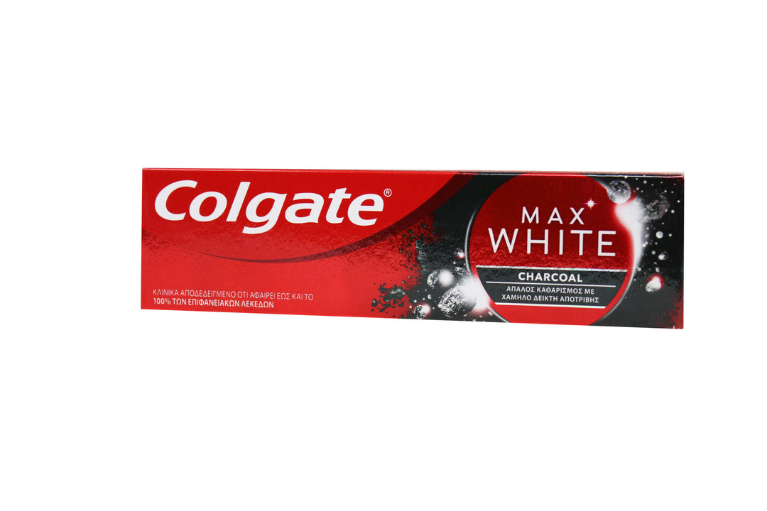 

Colgate Max White Carbon Whitening Mineral Gentle Toothpaste 75ml 