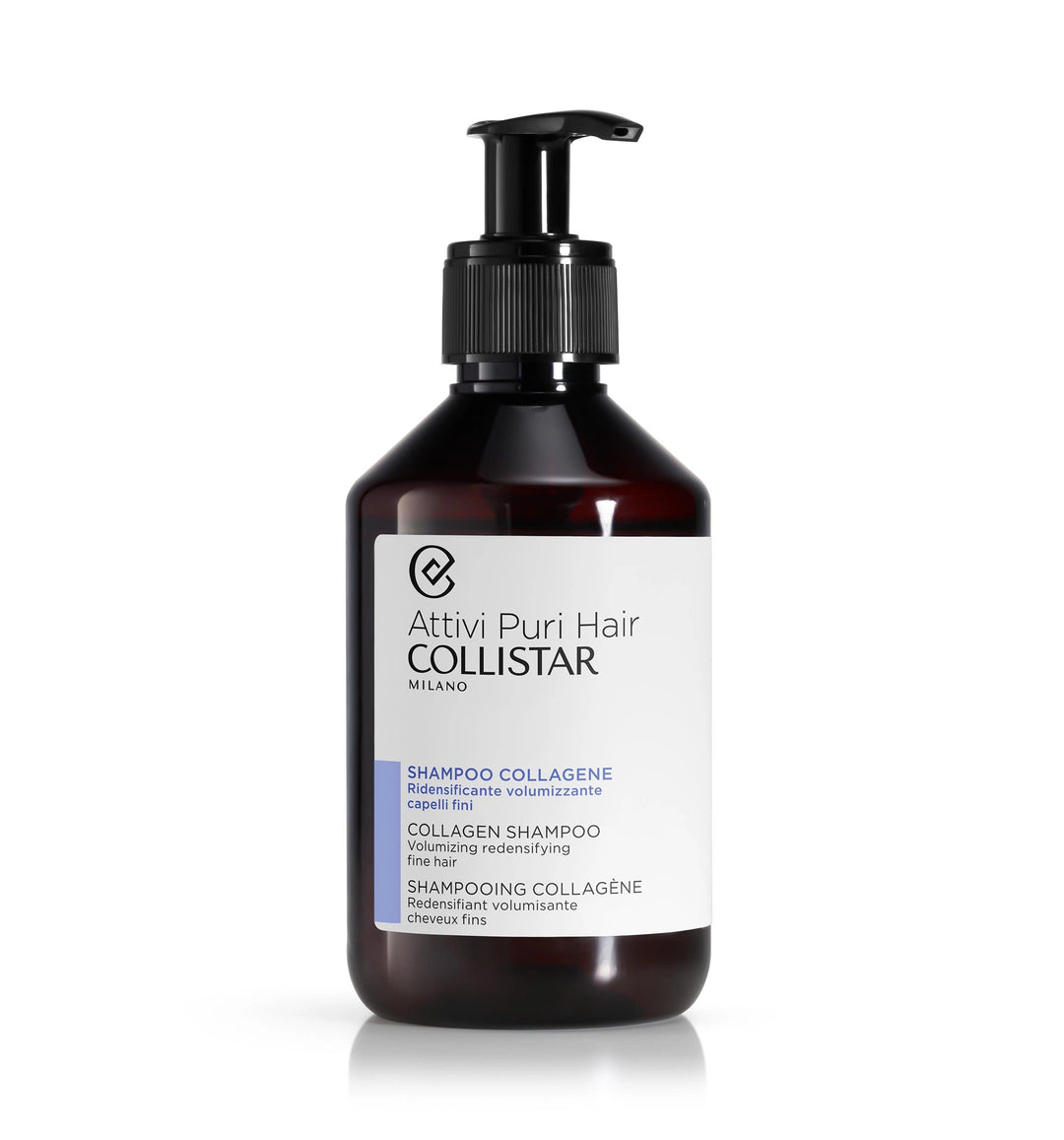 

Collistar Attivi Puri Reinforcing and Volumizing Collagen Shampoo for Fine Hair 250 ml.