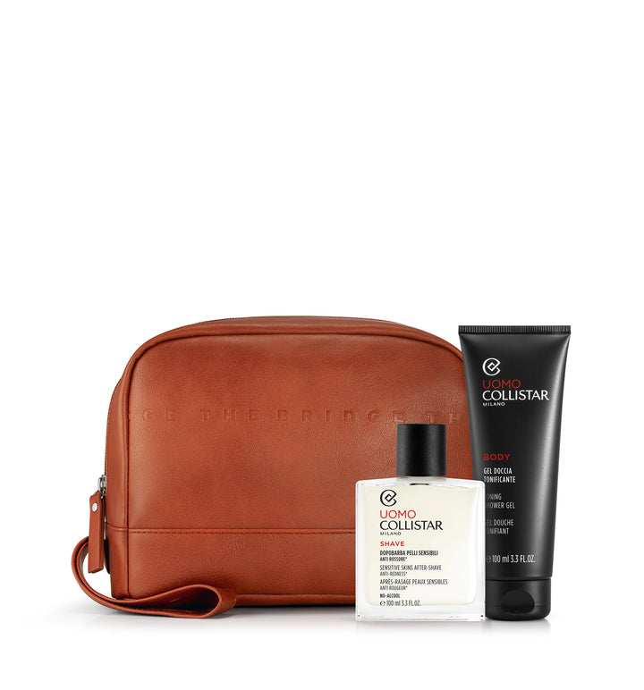 

Collistar Sensitive Skin Aftershave Box 100 ml + Toning Shower Gel 100 ml + Beauty Bag The Bridge