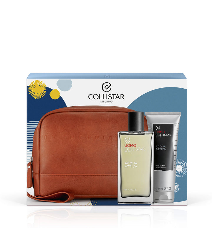 

Collistar Gift Set Eau De Toilette Acqua Attiva 100 ml + Shower Shampoo 100 ml + Beauty Bag The Bridge