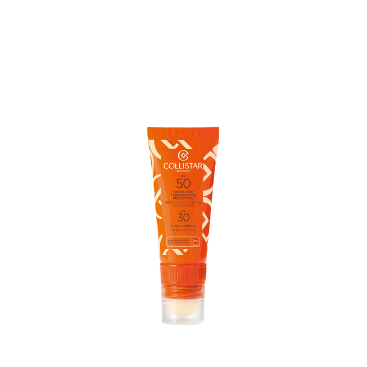 Collistar Crema Viso Abbronzante Protettiva SPF 50 + Stick Labbra SPF 30