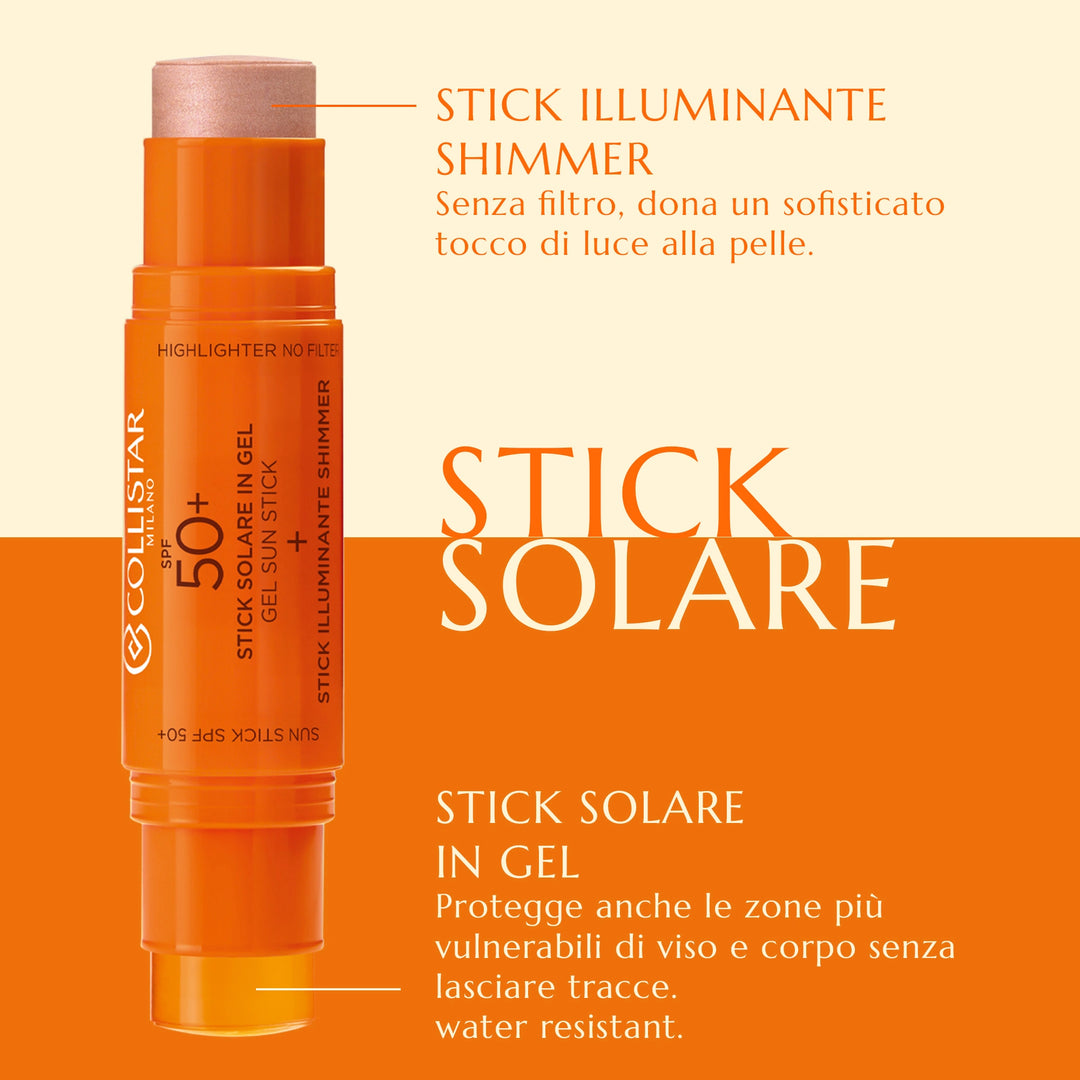Collistar Stick Solare In Gel + Stick Illuminante SPF 50+ Limited Edition