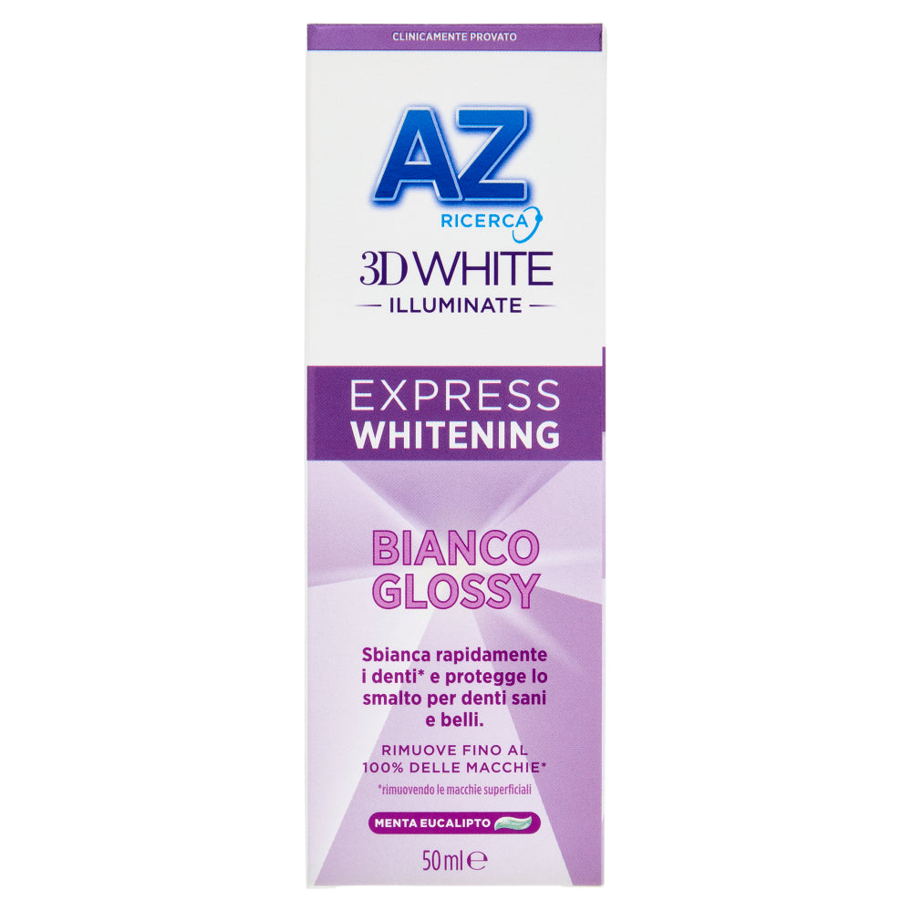 AZ 3D White Express Whitening Weiß Glänzend Zahnpasta 50 ml