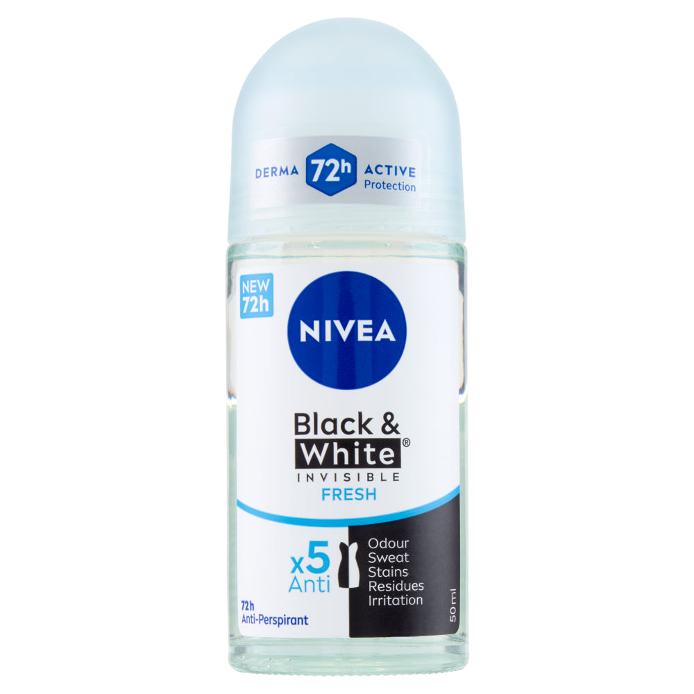 Nivea Deodorant Roll-On Black & White Invisible Fresh 50 ml