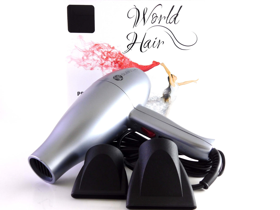 

Worldhair Sublime Professional Grey Chrome Hairdryer, 2000 W.