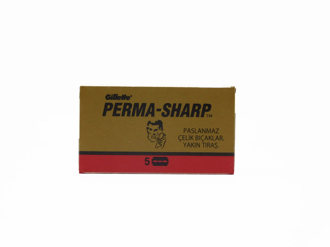 

Gillette Perma-Sharp Beard Razor Blades 5-Pack Box