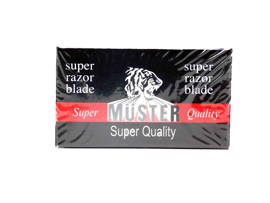 

"Muster Super Quality Barber Razor Blades Box of 10 Blades"