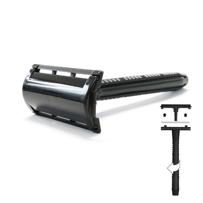 

Dorco PL 602 Safety Razor with Two ST300 Blades Included
