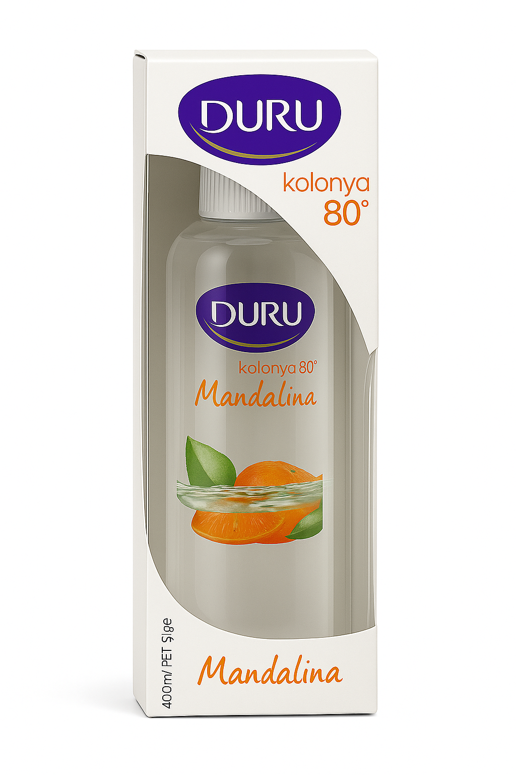 Duru Kolonya 80° Mandarinen Kölnisch Wasser Erfrischend 400 ml