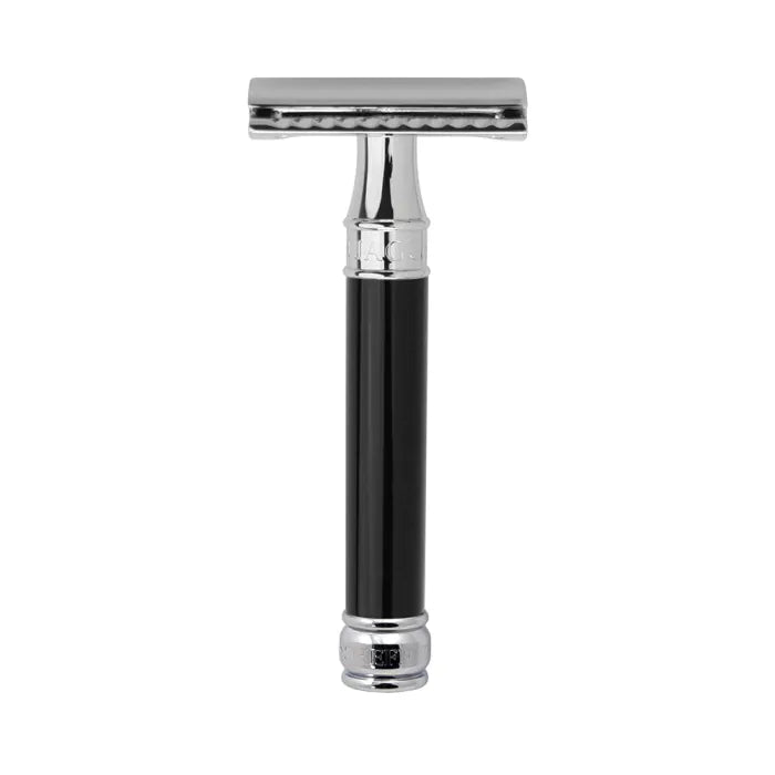Edwin Jagger DE86BL Closed Comb Safety Razor Black