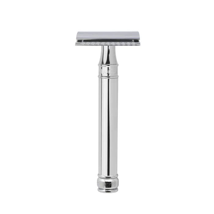 Edwin Jagger DEL8914BL Chrome Long Closed Comb Safety Razor