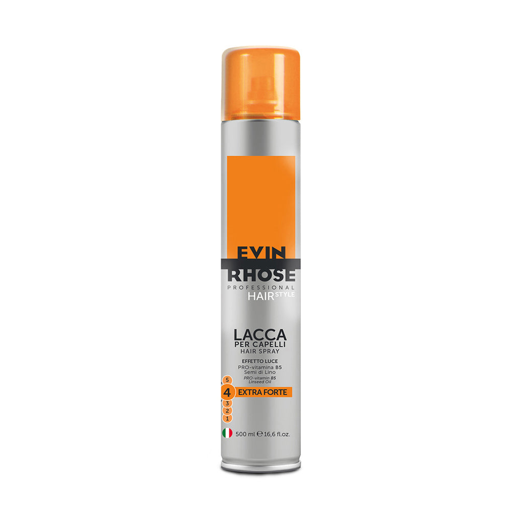 Evin Rhose Lacca Spray Per Capelli Fissaggio Extra Forte 4  500 ml