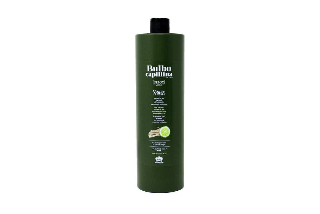 Farmagan Bulbo Capillina Formula Vegan Detox Shampoo Lenitivo Per Capelli Per Uso Frequente 1000 ml