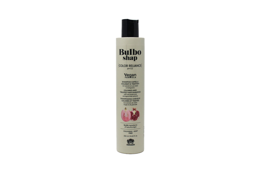 

Farmagan Bulbo Shap Vegan Color Formula Reliance Shampoo for Colored and Treated Hair, 250 ml.