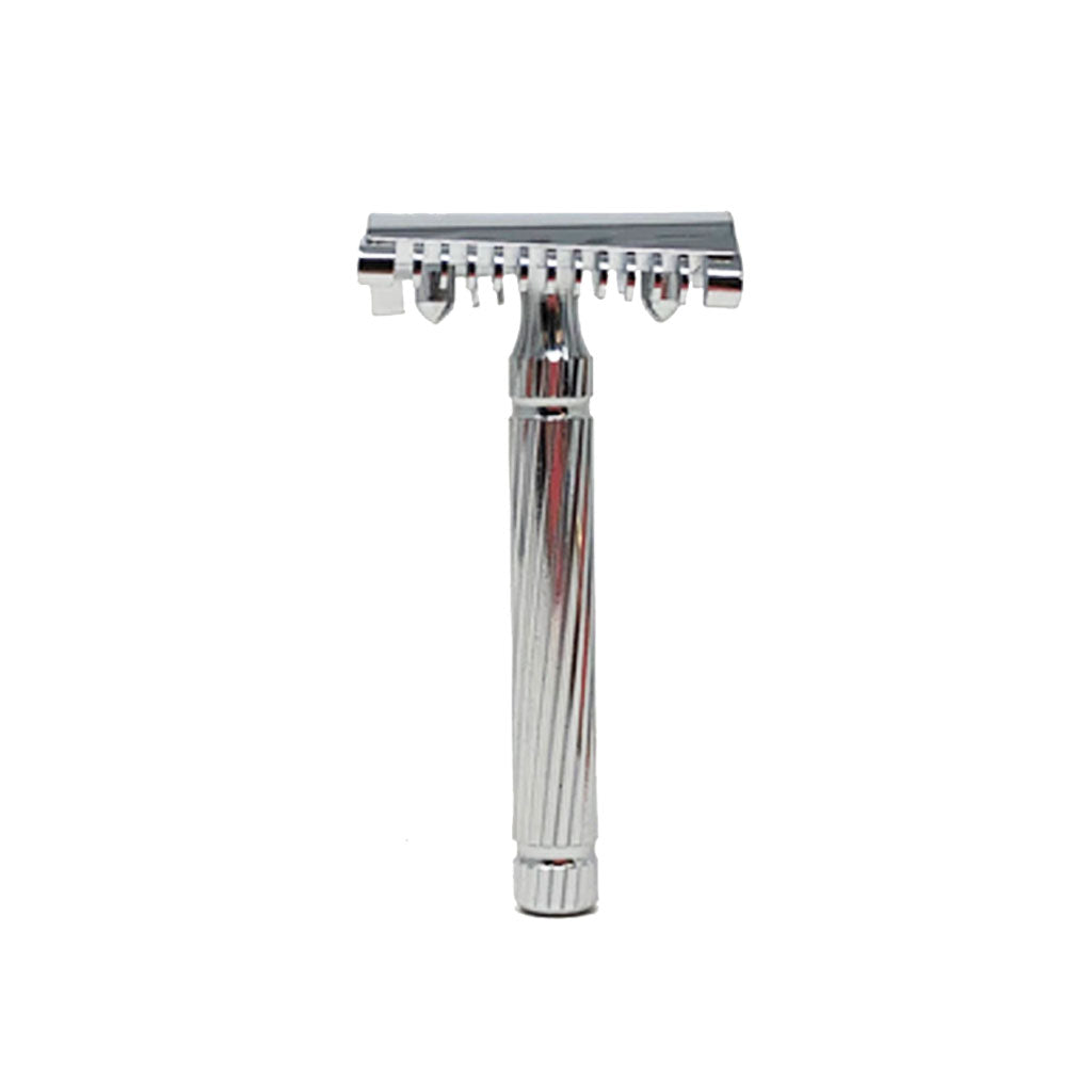 

The Fatip Slant Chrome Safety Razor - The Little Twisted Open Comb