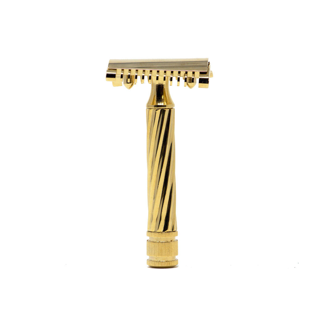 

Fatip Slant Gold Large Safety Razor The Twisted Open Comb