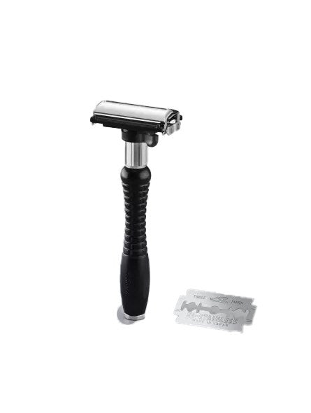 

Adjustable Feather Safety Razor with Butterfly Opening