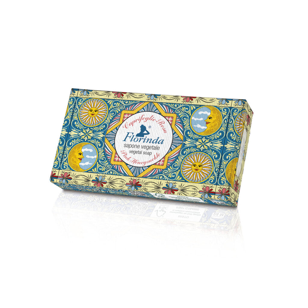 Florinda Botteghe Del Sole Saponetta Vegetale Mani e Corpo Caprifoglio Rosa 100 gr