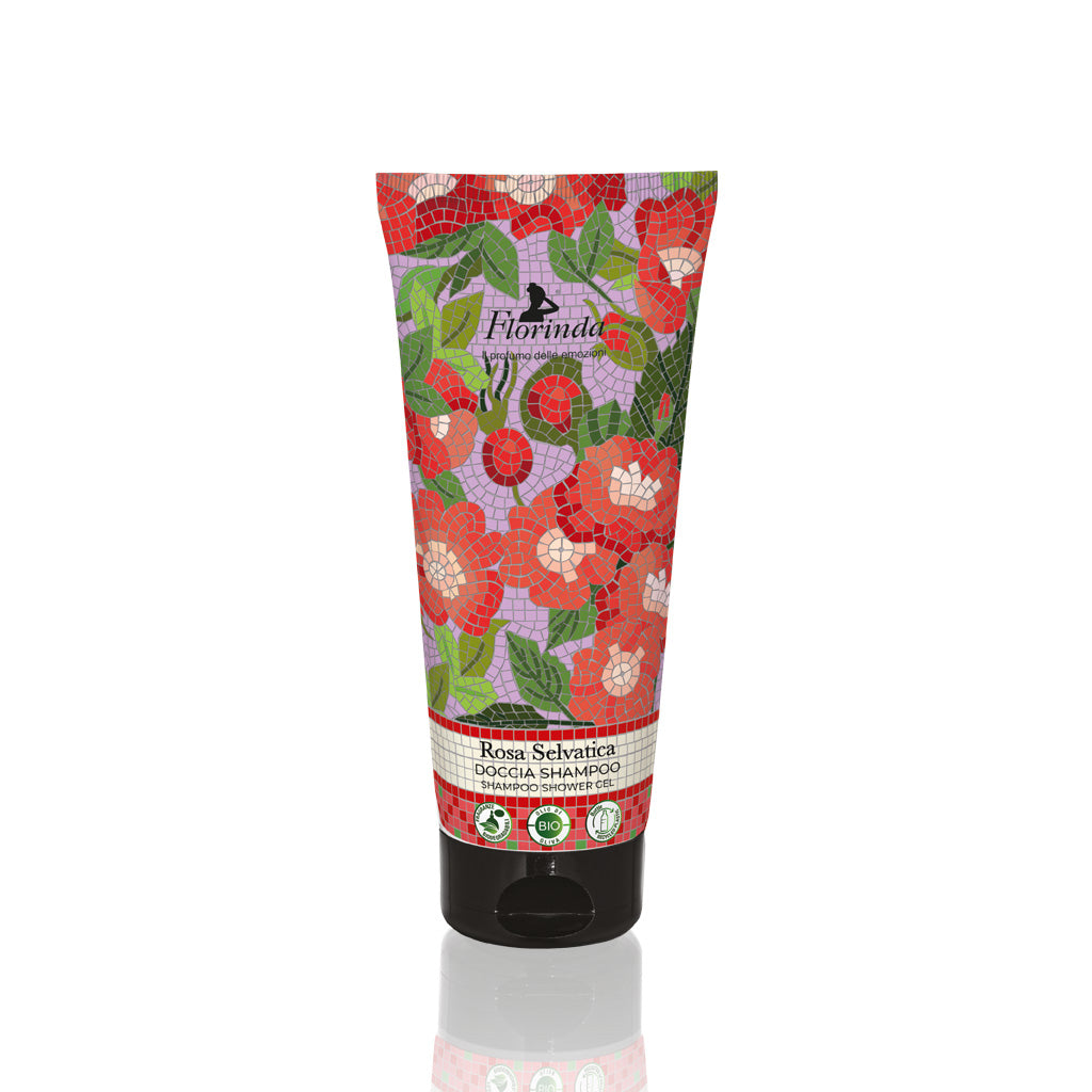 Florinda Mosaici Italiani Doccia Shampoo Alla Rosa Selvatica  200 ml