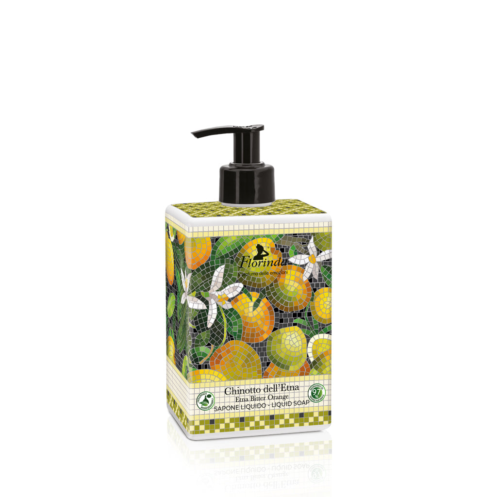 Florinda Flüssigseife Chinotto Dell'Etna für Hände und Körper 500 ml