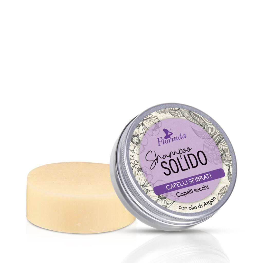 Florinda Shampoo Solide Pour Cheveux Secs Et Abîmés Avec Huile D'Argan 70 gr