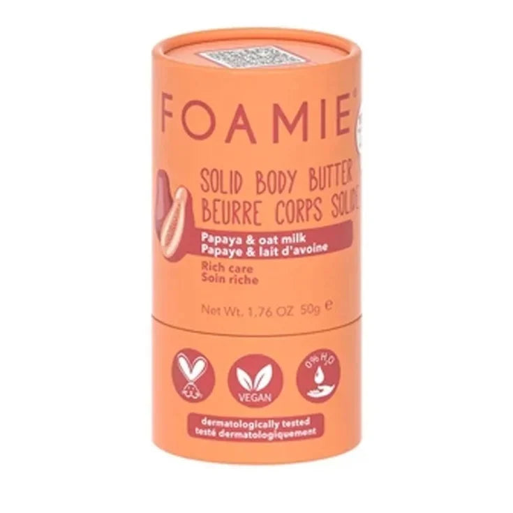 

Foamie Solid Body Butter Enriched with Papaya and Oat Milk 50 g