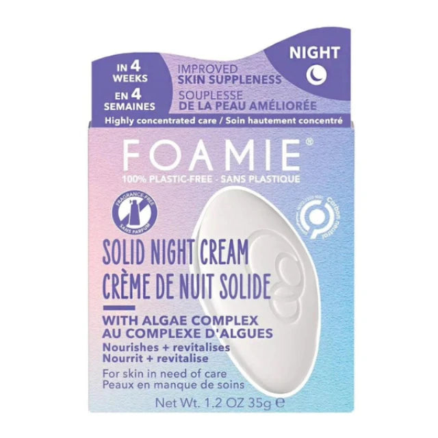 Foamie Crema Solida Nutriente Notte Per Il Viso Night Recovery Con Alghe Marine 35 gr